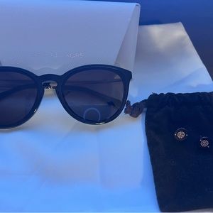 MK Sunglasses & Earrings Bundle